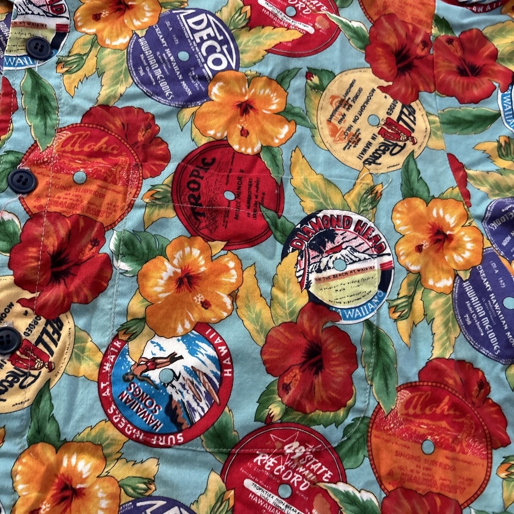 Vintage Boni Dickson Men's XXL Hawaiian Surf Handmade Shirt Button Up Surf - Picture 4 of 4